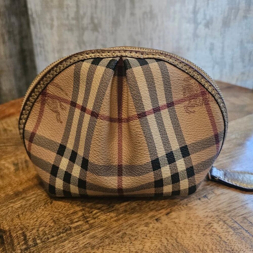 Vintage Authentic Burberry accessory makeup - pouch